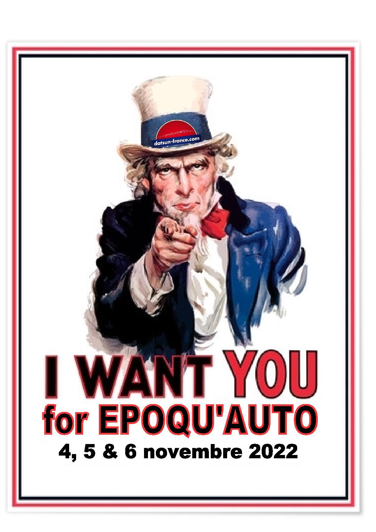 Cliquez sur l'image pour la voir en taille relle 

Nom : 		I WANT YOU FOR EPOQUAUTO.jpg 
Affichages :	193 
Taille :		201,6 Ko 
ID : 			307574